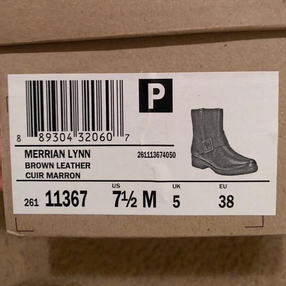 Clark brown leather boots - Picture 4 of 5